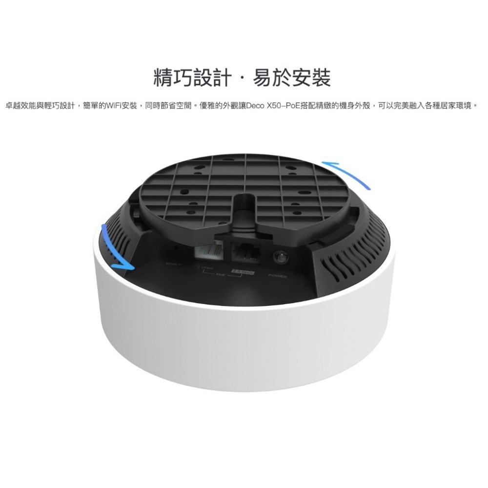 《 tp-link 免運 2入 》Deco X50 PoE AX3000 Mesh WiFi 6 網狀 路由器 分享器-細節圖4