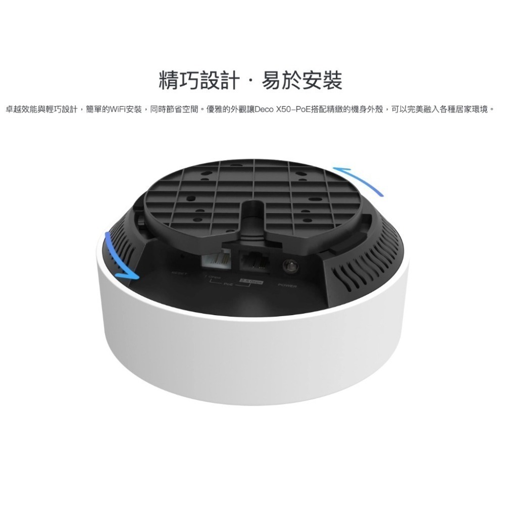 《 tp-link 免運 3入 》Deco X50 PoE AX3000 Mesh WiFi 6 網狀 路由器 分享器-細節圖4