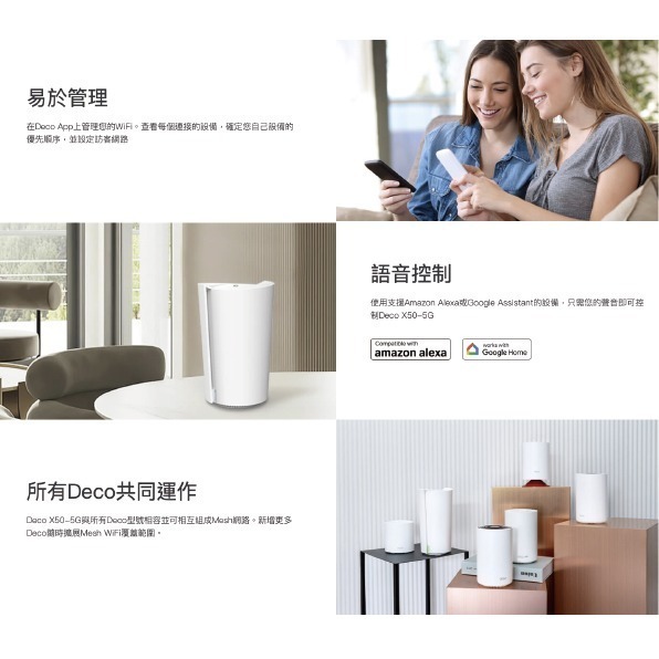 《 tp-link 免運 雙頻 可SIM卡》Deco X50-5G AX3000 Mesh WiFi 6 網狀 路由器-細節圖3