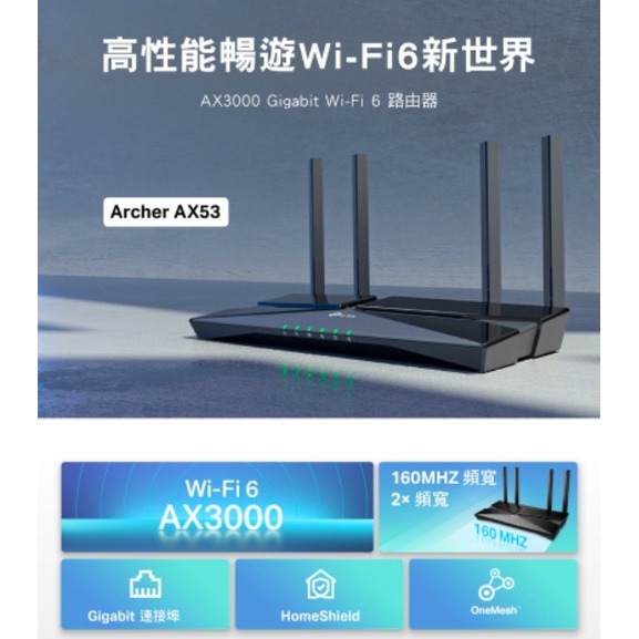 《tp-link 免運 公司貨 》Archer AX53 AX3000 雙頻 WiFi 6 路由器 無線分享器 分享器-細節圖6