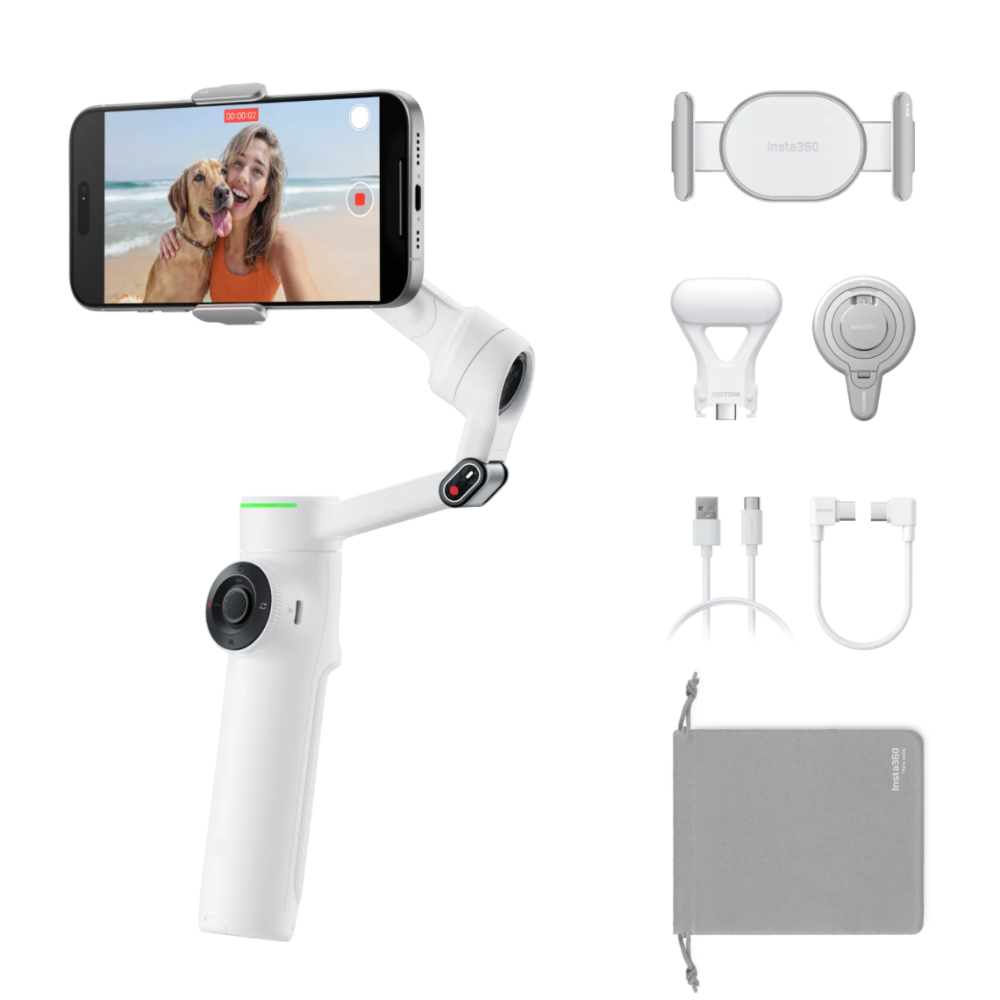 《 Insta360 影石 現貨  原廠》Flow 2 Pro 手機 三軸穩定器 自拍 穩定器 自拍桿 腳架 運動相機-規格圖3