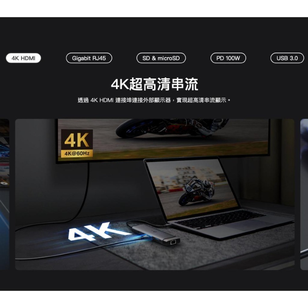 《 tp-link 4K HDMI 9合1  》UH9120C USB Type-C 9埠 集線器 HUB 隨插即用-細節圖3