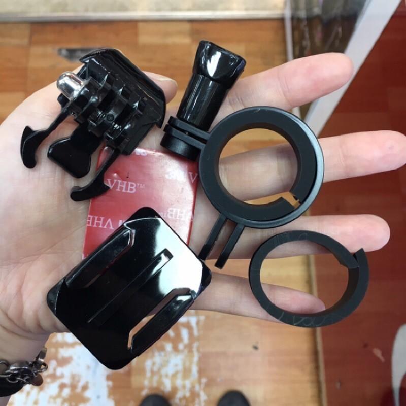 《 現貨 台灣出貨 》安全帽套件快拆環 筒型 GP319A 機車 行車記錄器 DB-1 安全帽固定座 手電筒支架-細節圖2