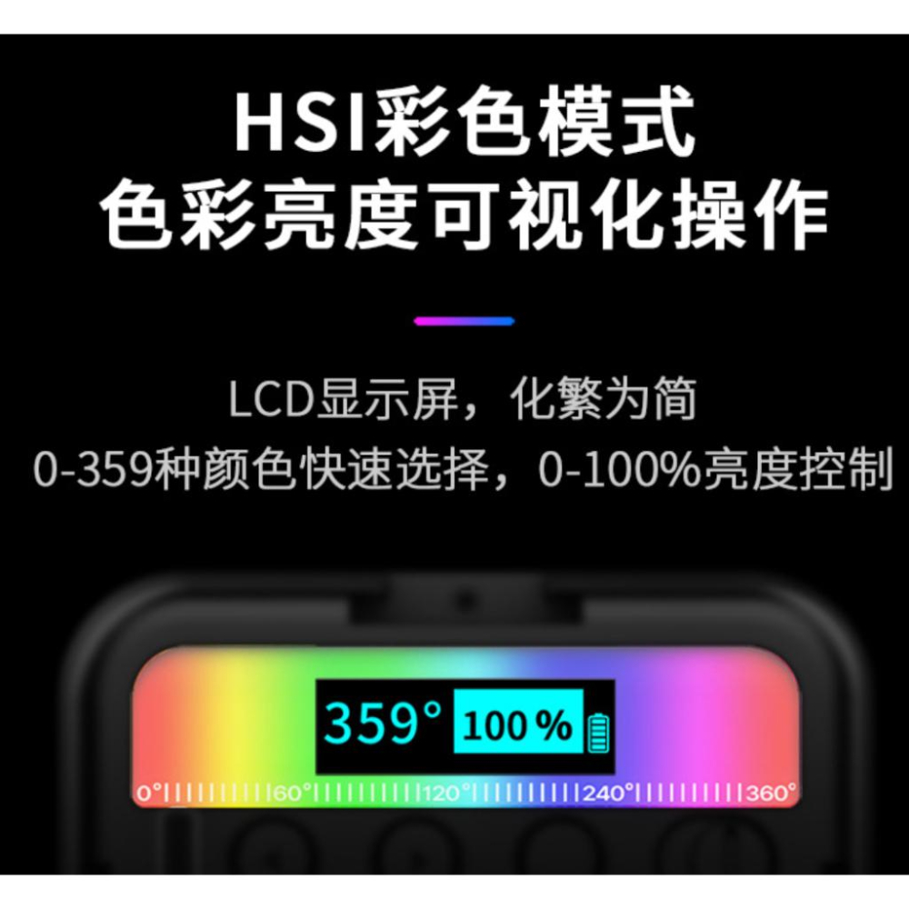 《 Ulanzi 優籃子 充電式 可接腳架 》VIJIM VL49 RGB LED 柔光 攝影 補光燈 冷靴-細節圖2