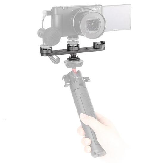 《 Ulanzi 優籃子 配件 可接 自拍桿 腳架 相機 》PT-23 可調式 三冷靴 擴充支架 熱靴-細節圖7