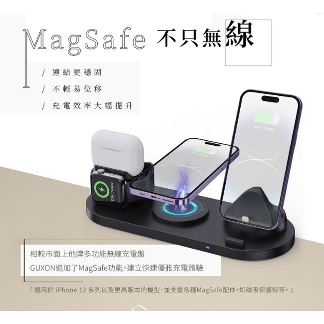 《 免運 現貨 原廠 公司貨 》GUXON 古尚 GX07C 六合一 無線充電座 充電盤 無線充 快充 多合一-細節圖3