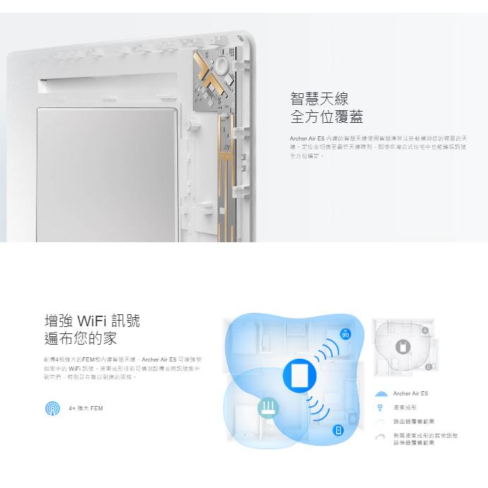《 tp-link 免運 公司貨 》Archer Air E5 AX3000 雙頻 WiFi 6 Air 訊號延伸器-細節圖6