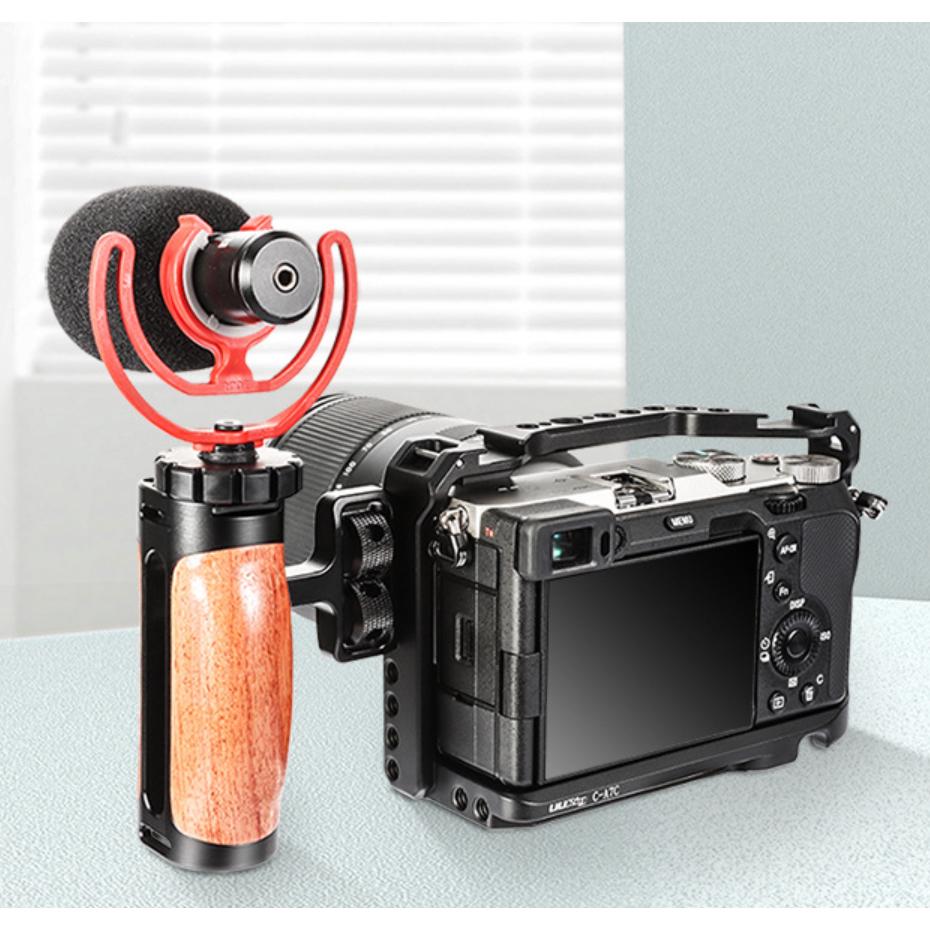 《 免運 原廠 台灣出貨 現貨 》Ulanzi 優籃子 UURig R075 通用 木質 提把 握把 兔籠 上提握把-細節圖2