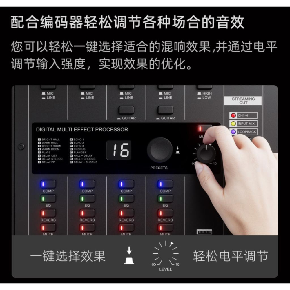 《 免運 台灣出貨 公司貨 附發票 》Relacart 力卡 MIXX8.6 8通道 數位混音工作台 混音器-細節圖5