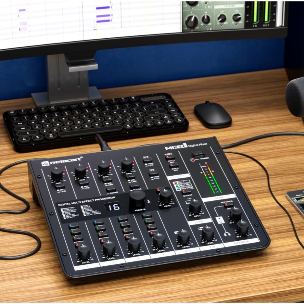 《 免運 台灣出貨 公司貨 附發票 》Relacart 力卡 MIXX8.6 8通道 數位混音工作台 混音器-細節圖8