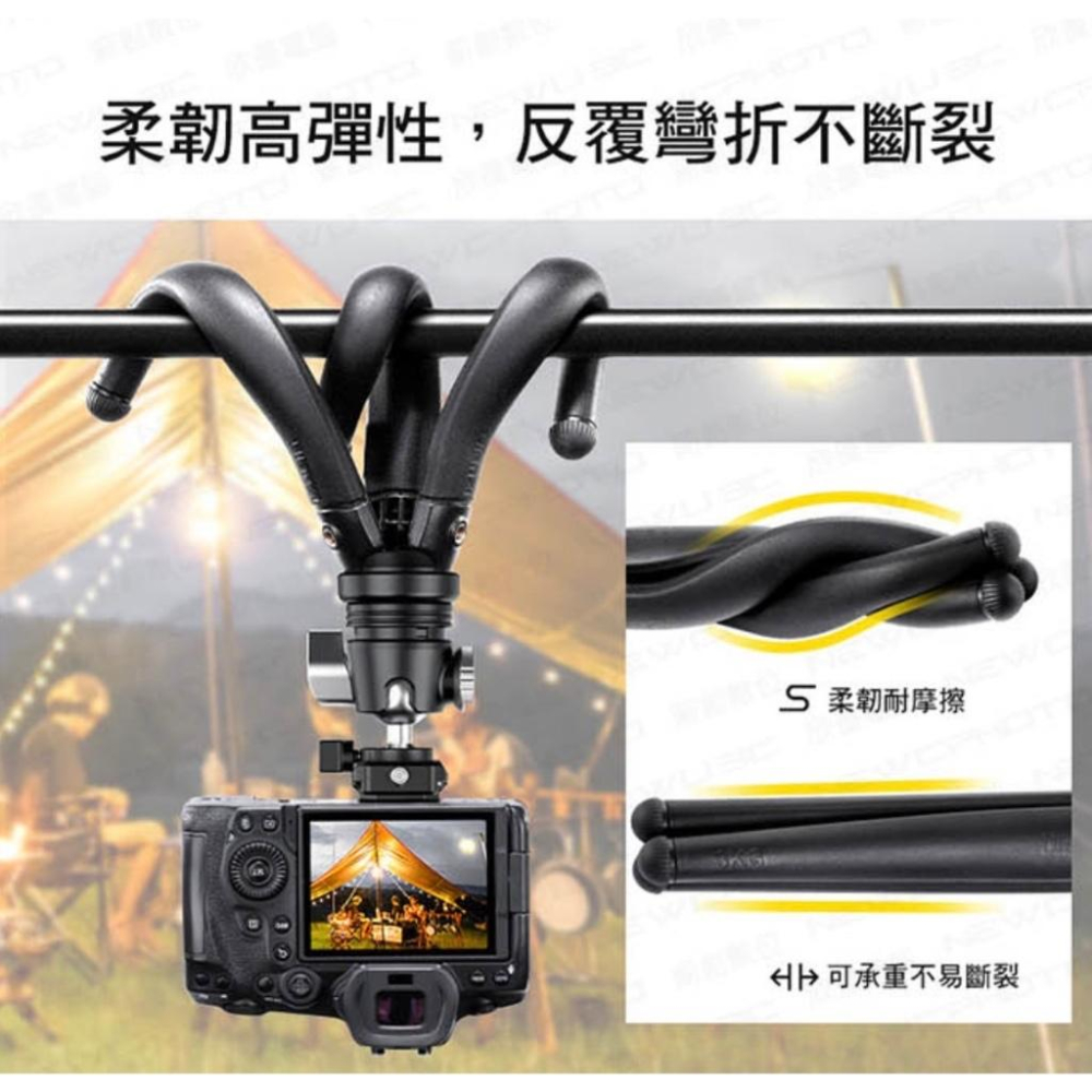 《 Ulanzi 優籃子 Falcam F38 小隼 》MT-68 快拆 章魚 可變形 三腳架-細節圖2