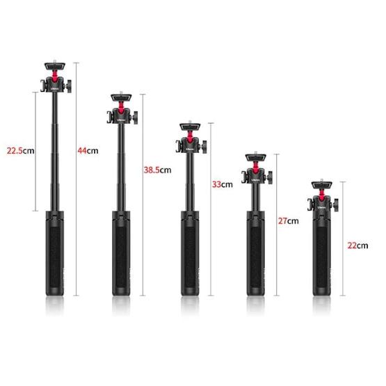 《 Ulanzi 優籃子 配件 帶冷靴 便攜 》MT-16 4段 可延長 三腳架 自拍桿 手機腳架 相機腳架-細節圖2