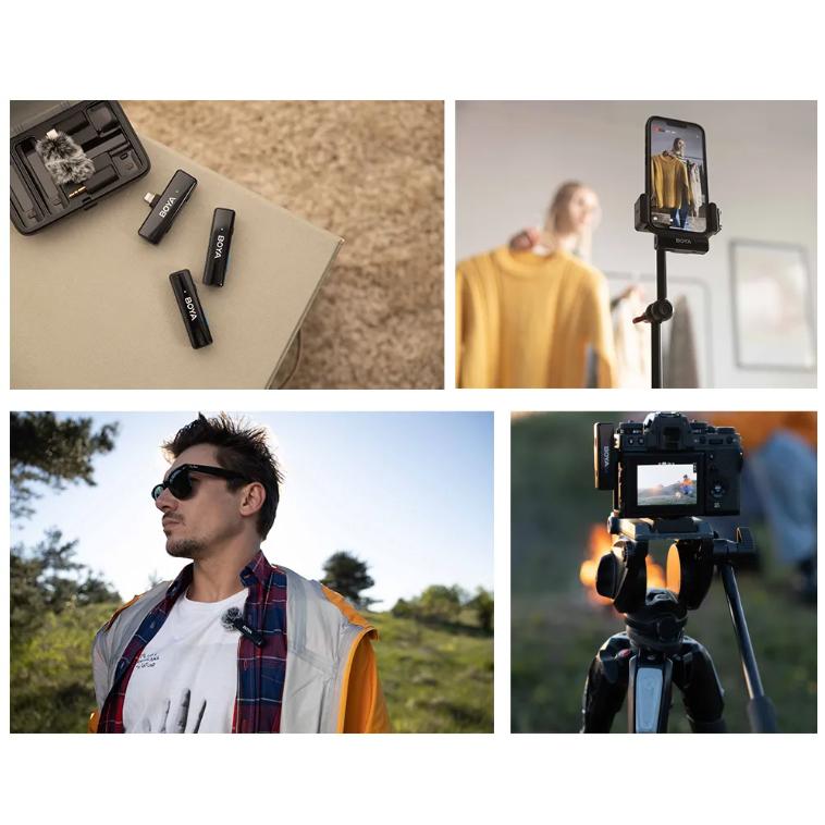 《 免運 台灣出貨 附發票 x3 flow》BOYA 博雅 LINK 一對二 雙通道 無線 領夾 麥克風 無線麥克風-細節圖2