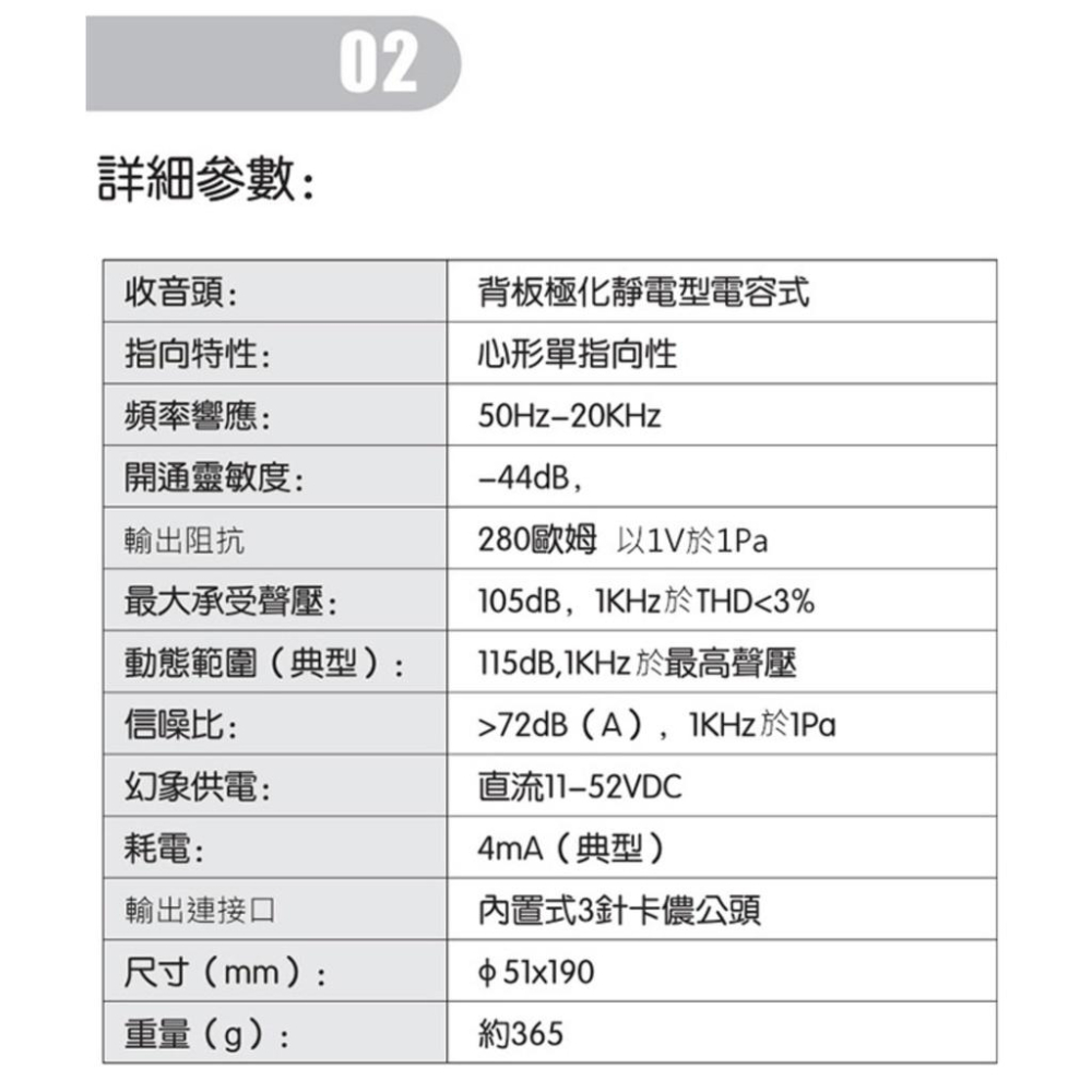 《 免運 現貨 台灣出貨 附發票》Relacart 力卡 PM-100 XLRM 專業型 有線 電容式 麥克風-細節圖7
