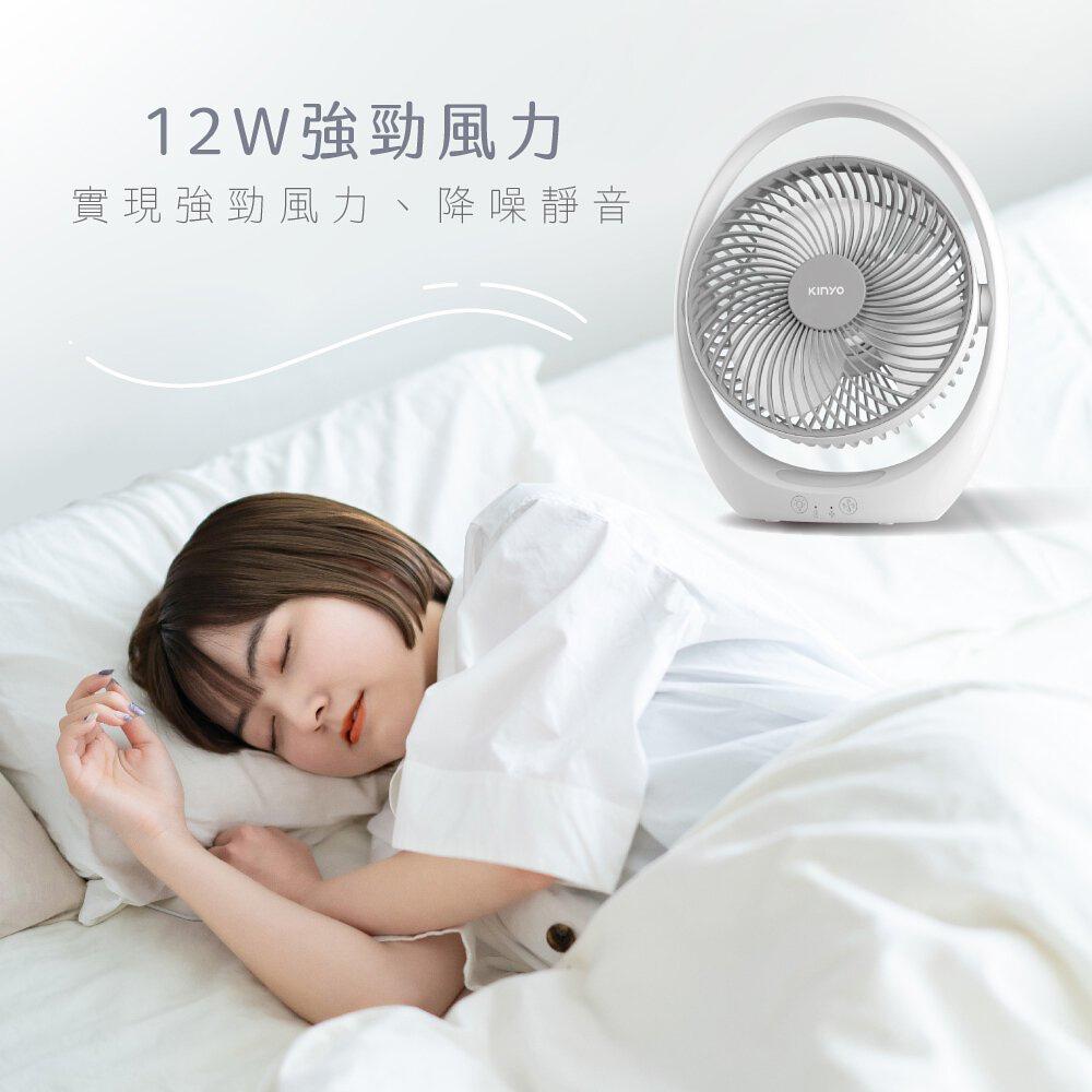 《 高電量版 免運 現貨 原廠 保固一年 》KINYO UF-8645 7吋 USB 無線靜音風扇 風扇 靜音 循環扇-細節圖8