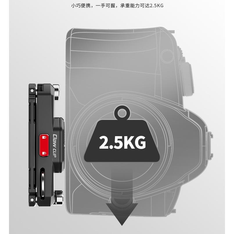 《 Ulanzi 優籃子 Claw 銳爪 送 轉接頭 》2684 Clip 背帶快拆組 背包夾-細節圖5