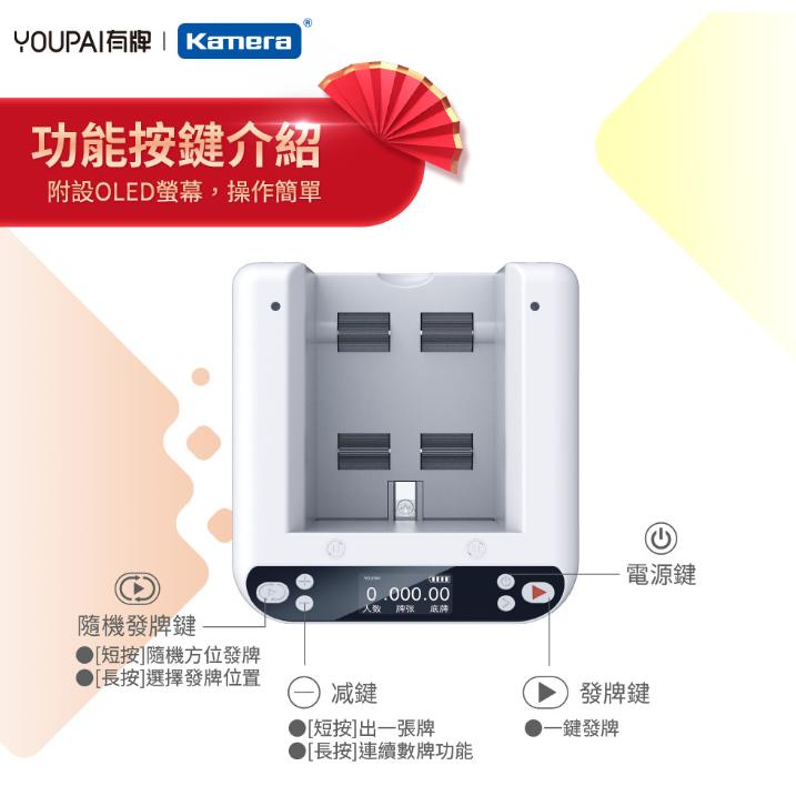 《 可遙控補牌 原廠 公司貨 》YOUPAI 有牌 MAX 第三代 撲克牌 自動發牌機 發牌機 多人發牌-細節圖3