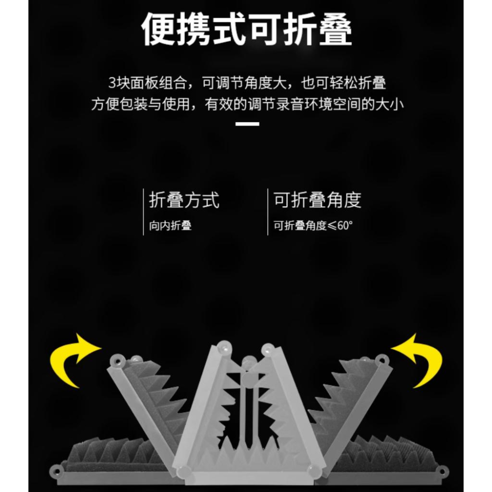 《 免運 現貨 台灣出貨 公司貨 開發票》傳聲者 W03 加大 三門 塑料 麥克風 防風罩 隔音罩 吸音棉 隔音棉-細節圖4