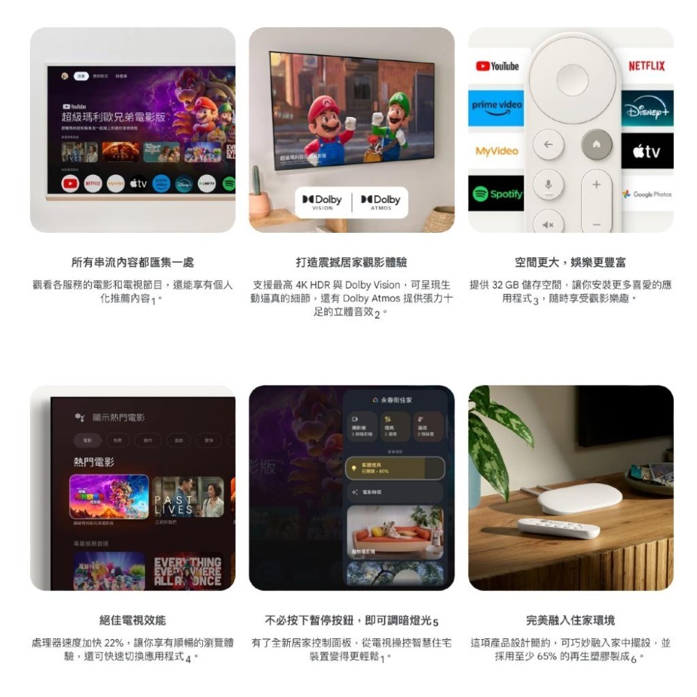 《 新上市 台灣出貨 》最新款 Google TV Streamer 4K 高畫質 hdmi 播放器 串流 電視盒-細節圖2