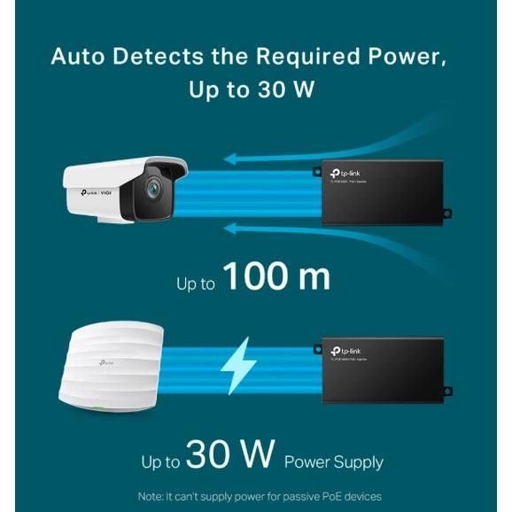 《 tp-link 原廠 公司貨 30W 》TL-POE160S PoE+ 電源注入器 電源供應器 外接電源-細節圖3