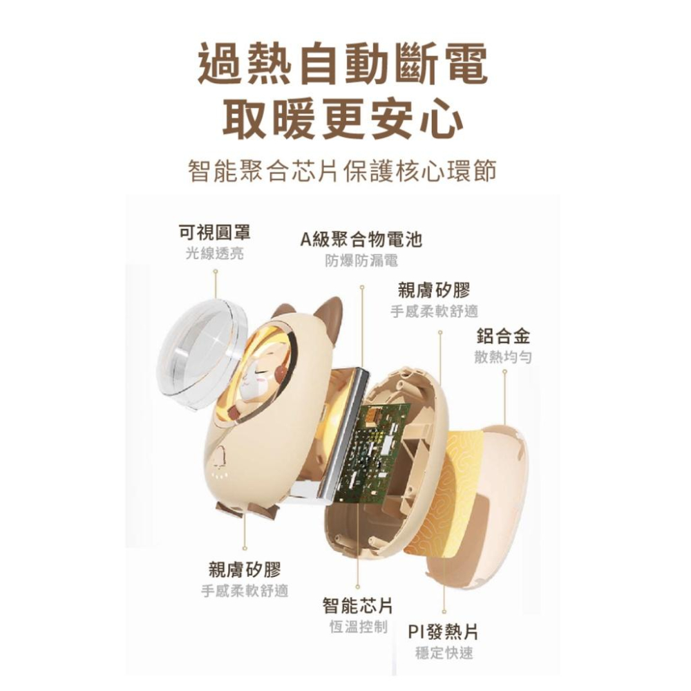 《 交換禮物 台灣出貨 現貨 》solac SWL-I03 星寵 充電式暖暖包 暖暖蛋 暖暖包 保暖 聖誕禮物-細節圖8