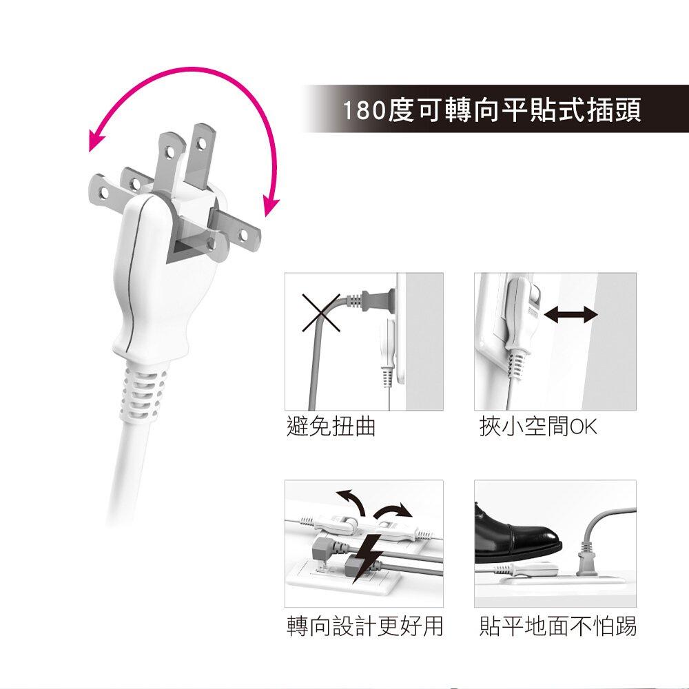 《 現貨 附發票 2孔 180cm 》KINYO NSD-212 中繼安全延長線 防雷擊 延長線 1.8M-細節圖5