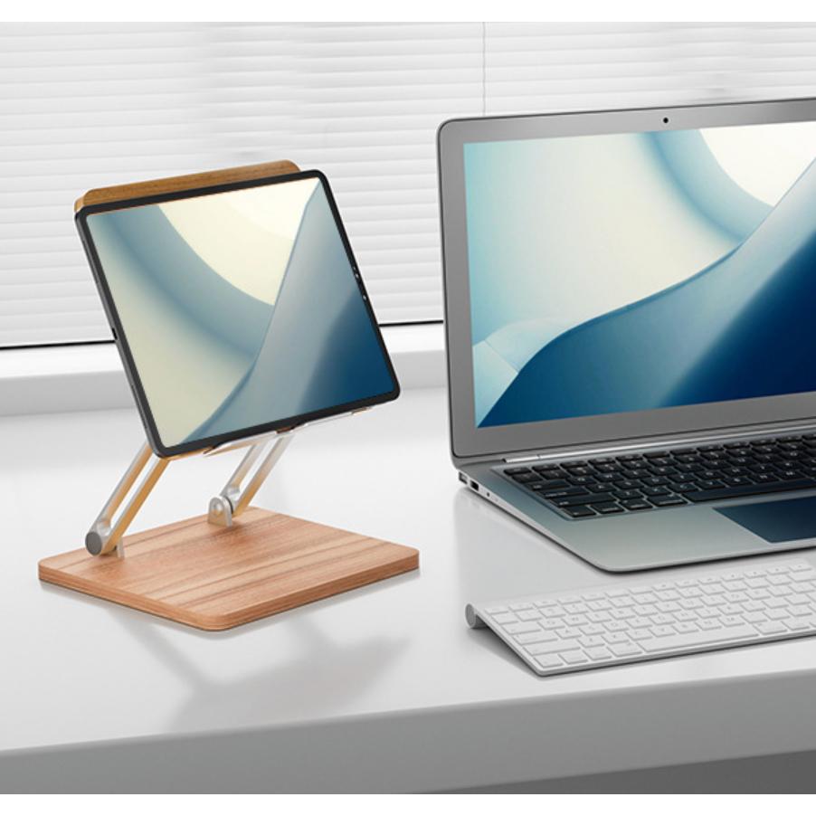 《 免運 桌面式 木質 》埃普 UP AP-2DP 平板 筆電 摺疊 桌面支架 筆電架 平板架-細節圖4