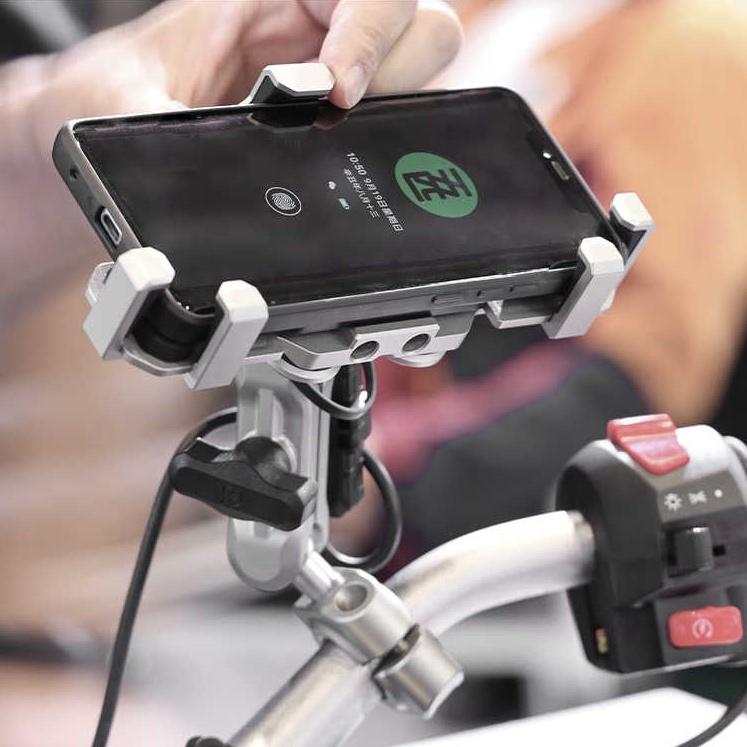 《 限量金屬版 免運 正版授權 原廠 》五匹 MWUPP osopro 無線充電 減震版 頂級款 盤海 手機 支架 機車-細節圖2