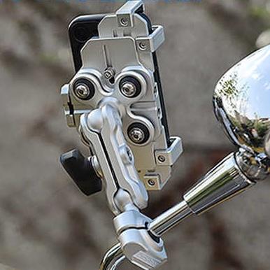 《 限量金屬版 免運 正版授權 原廠 》五匹 MWUPP osopro 無線充電 減震版 頂級款 盤海 手機 支架 機車-細節圖4