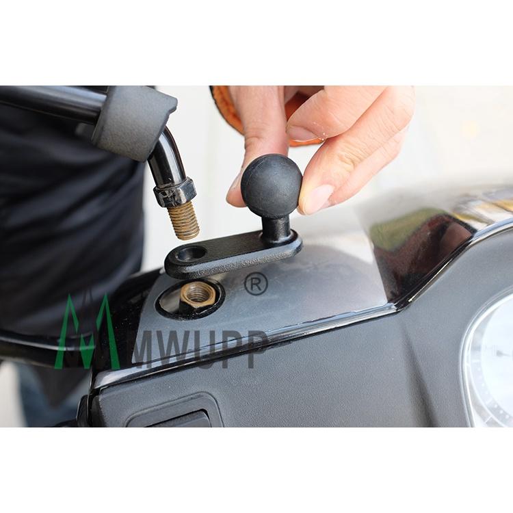 《 五匹 MWUPP osopro 專用配件 新款球頭 》後視鏡L型 90度球頭 L型固定架-細節圖3