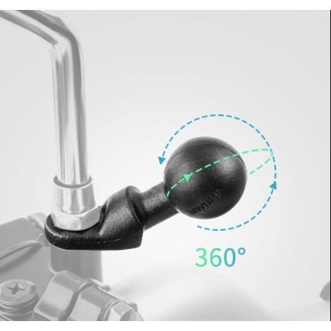 《 五匹 MWUPP osopro 專用配件 球頭 》後視鏡 歪嘴 球頭固定架-細節圖3