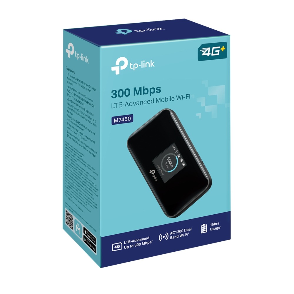《 tp-link 原廠 公司貨 攜帶式 》M7450 4G 高階版 LTE 行動 WiFi 無線分享器-細節圖10