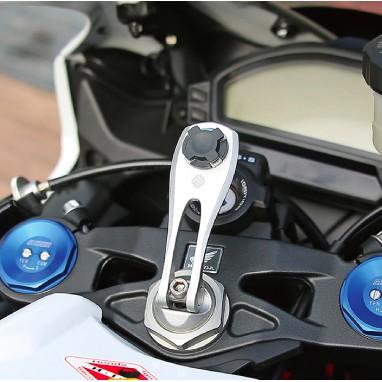 《 原廠 台灣出貨 重機適用 》Cube X-Guard 三角台中心柱 鋁合金 機車車架 機車手機架 車架-細節圖2