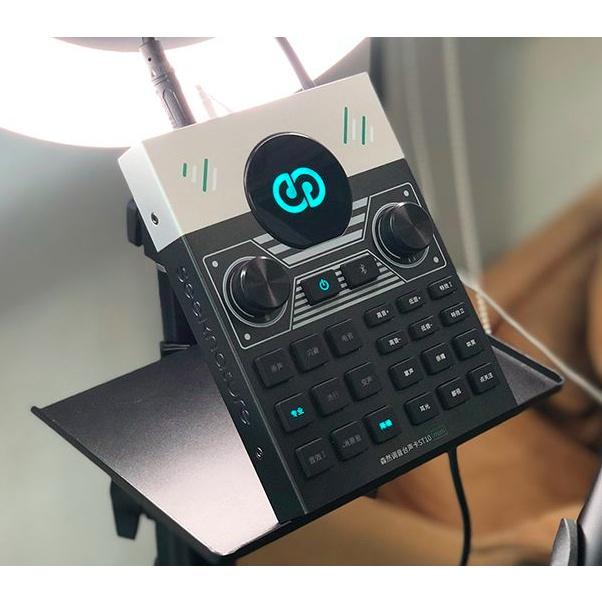 《 免運 現貨 台灣出貨 公司貨 開發票 》森然 播吧 ST10 Mini K歌 美聲 調音台 混音 直播 聲卡-細節圖2