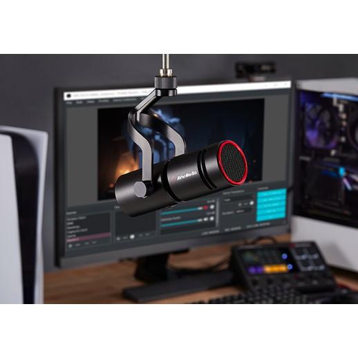 《 現貨 台灣出貨 原廠 可刷 開發票 》圓剛 AM330 黑鳩 動圈 錄音 麥克風 XLR 動圈麥克風-細節圖3