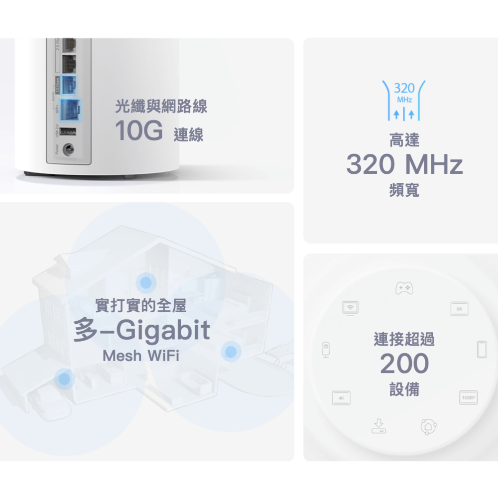 《 tp-link 免運 2入》Deco BE75 BE17000 三頻 Mesh WiFi 7 網狀 路由器 分享器-細節圖3