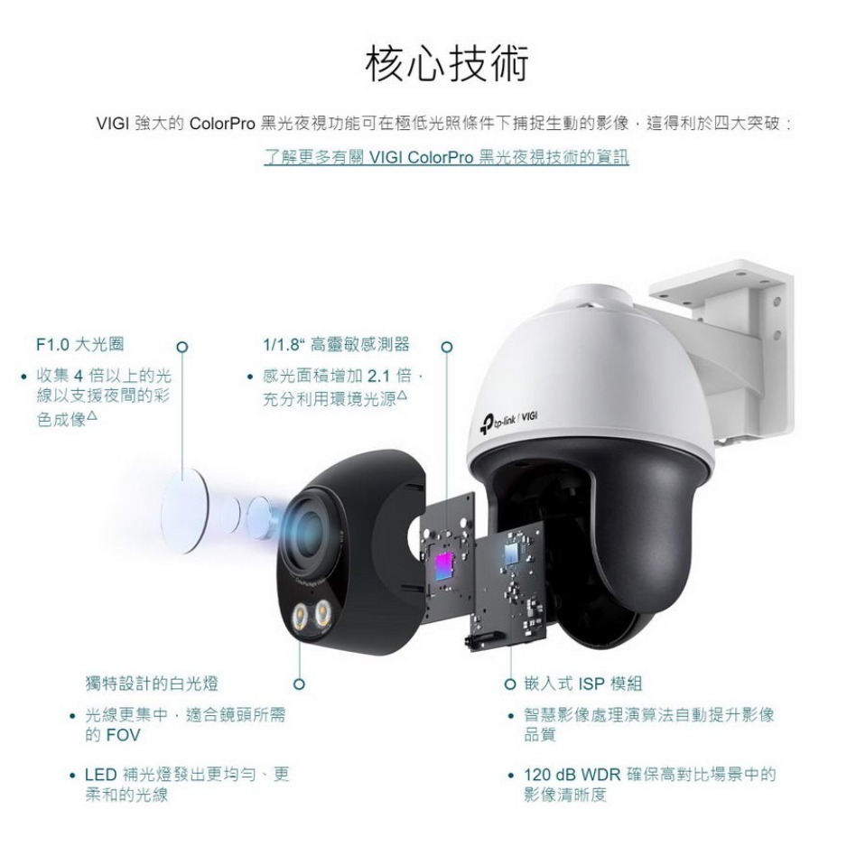 《tp-link 原廠 防水 可動 黑光夜視 人臉辨識 PoE》VIGI C540S 360度 攝影機 監視器 攝像頭-細節圖4