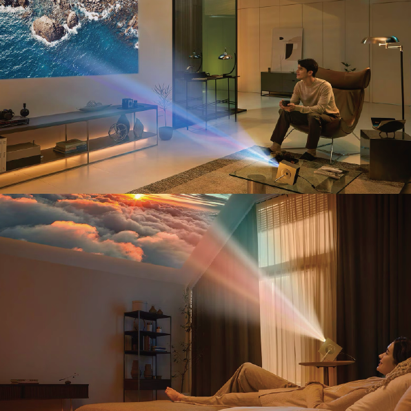 《 LG 樂金 現貨 免運 原廠 送 布幕 》CineBeam Q 小銀河 雷射 4K 短焦微型投影機 微投 投影機-細節圖2