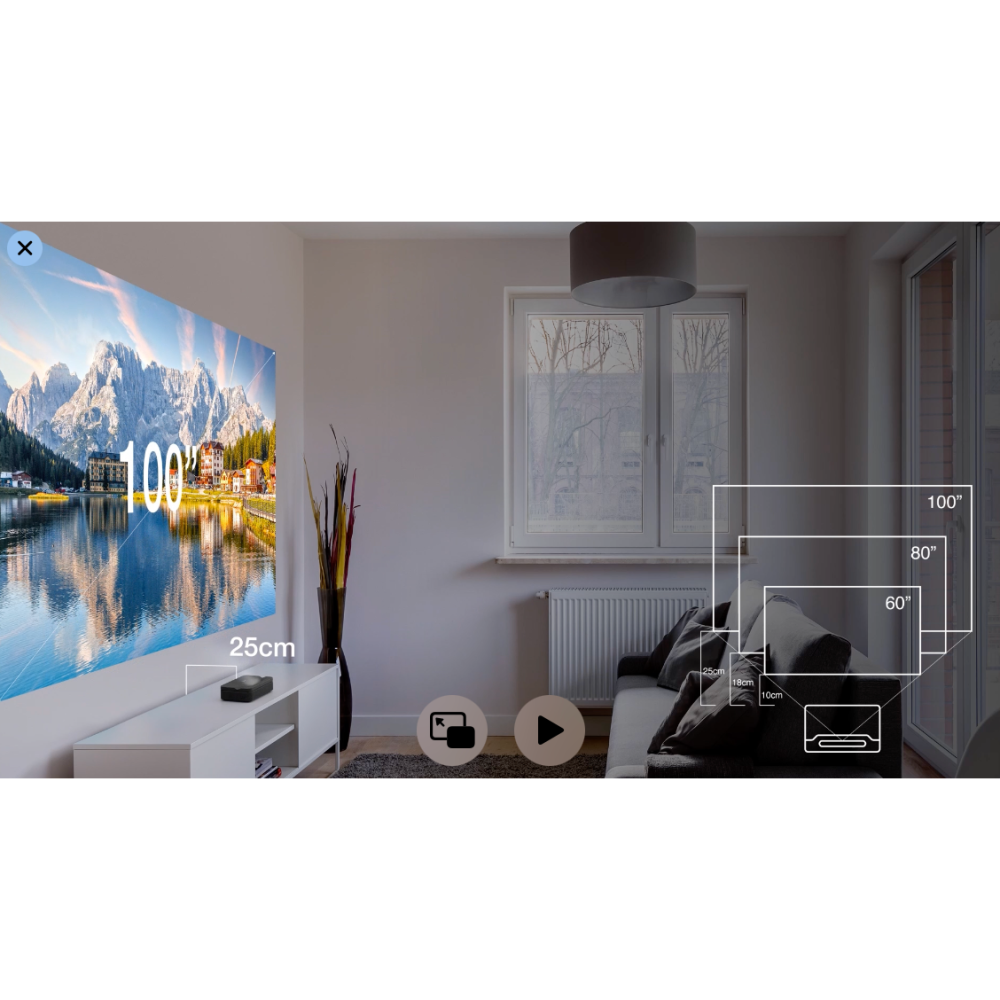 《 Optoma 奧圖碼 原廠 免運 超短焦 》Photon Go 小宇宙 高亮 投影機 行動投影機 微投-細節圖3