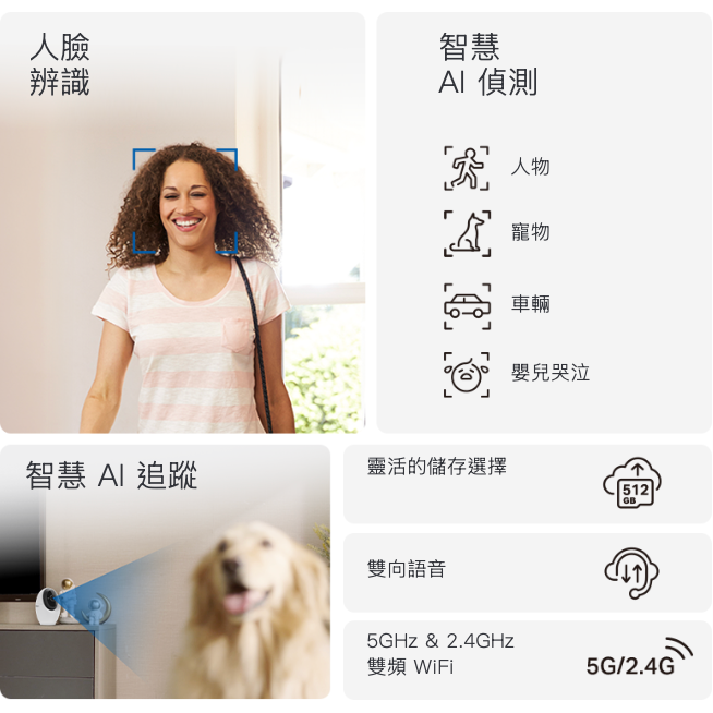 《tp-link 原廠 AI 人臉辨識 4K 800萬》Tapo C260 安全防護 WiFi 攝影機 監視器 攝像頭-細節圖3