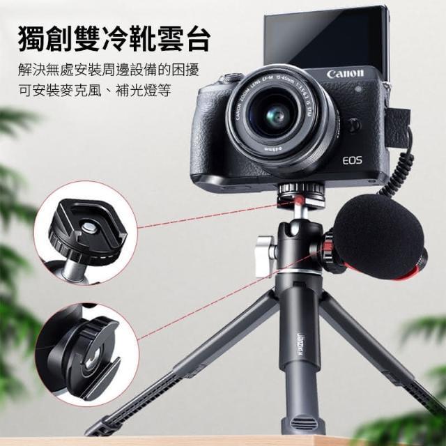 《 Ulanzi 優籃子 台灣出貨 》U-60 迷你球型冷靴雲台 雙冷靴配件擴充 360°球頭 自由旋轉 承重10kg-細節圖2