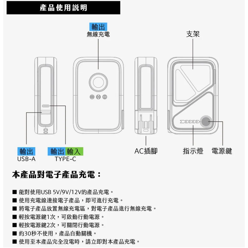 《 KooPin 台灣製造 固態電池 10000mAh 可帶出國 CCC 》X3 SSB 安全防爆 無線快充 行動電源-細節圖7