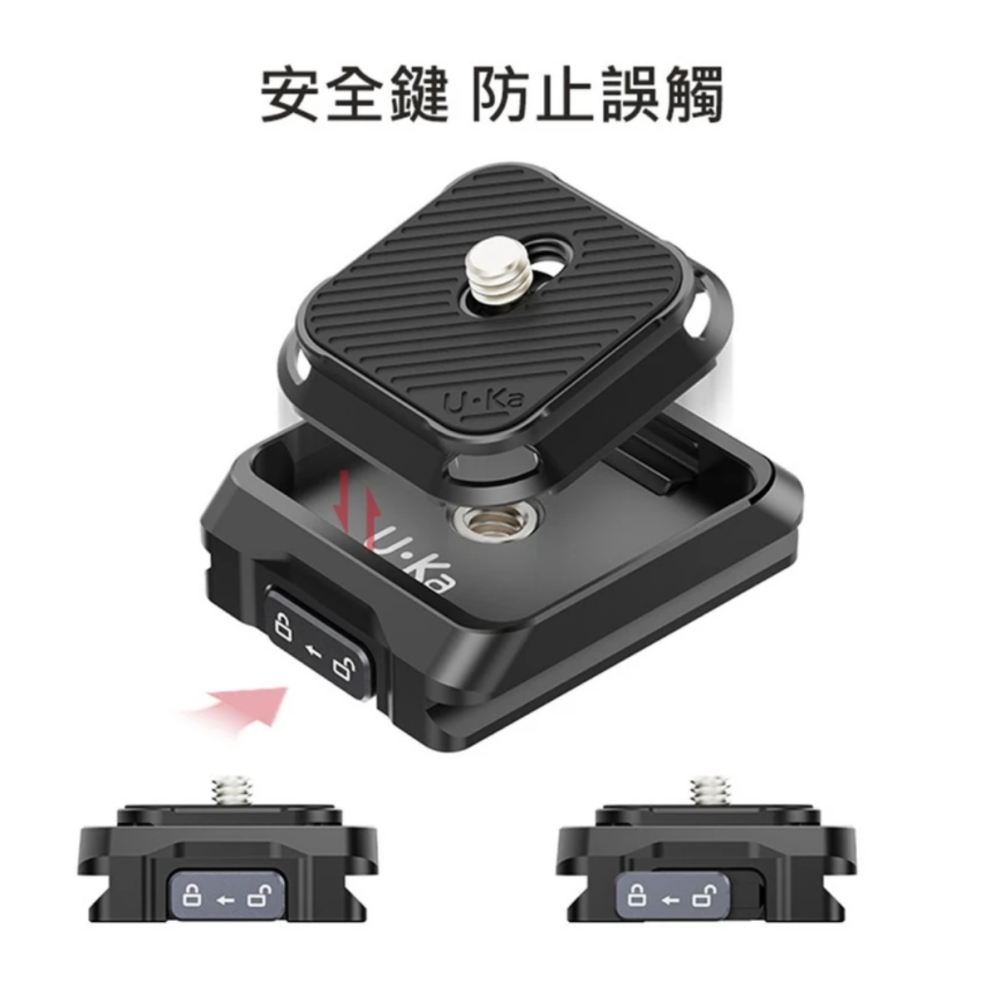 《 Ulanzi 優籃子 F38 小隼  Uka系列 》UKA01 全金屬 快拆 快裝套件-細節圖2