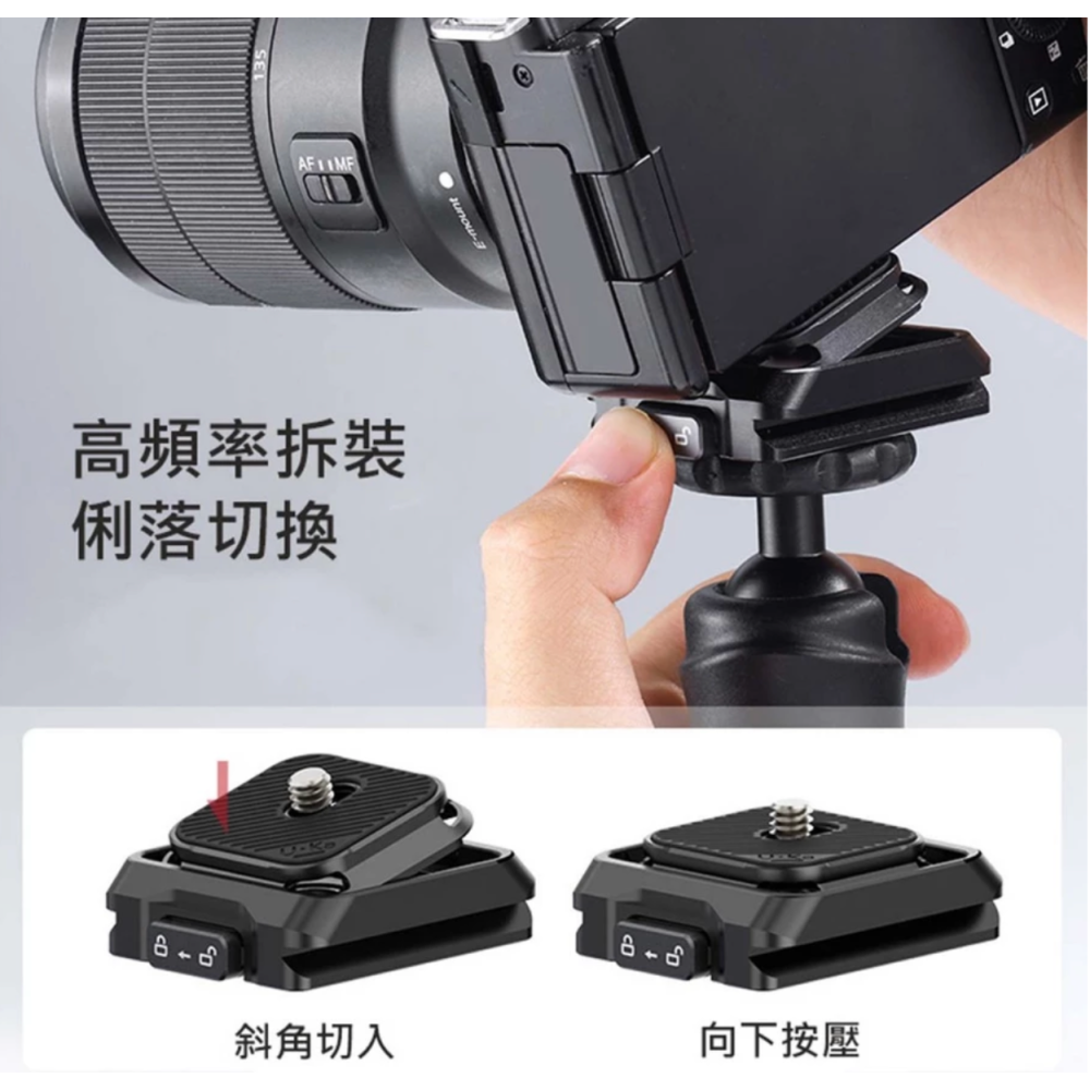 《 Ulanzi 優籃子 F38 小隼  Uka系列 》UKA01 全金屬 快拆 快裝套件-細節圖4