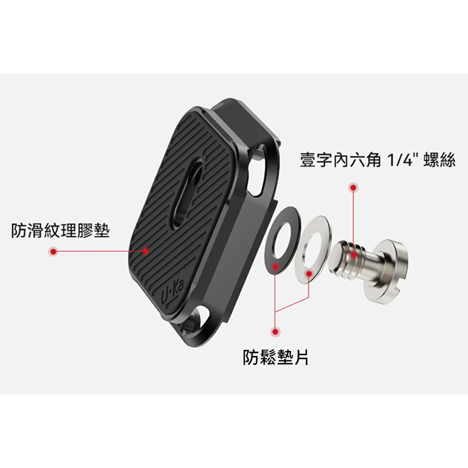 《 Ulanzi 優籃子 F38 小隼  Uka系列 》UKA01 全金屬 快拆 快裝套件-細節圖7