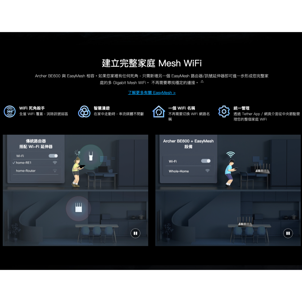 《tp-link 免運 公司貨》Archer BE600 BE9700 三頻 WiFi 7 路由器 無線分享器 分享器-細節圖8