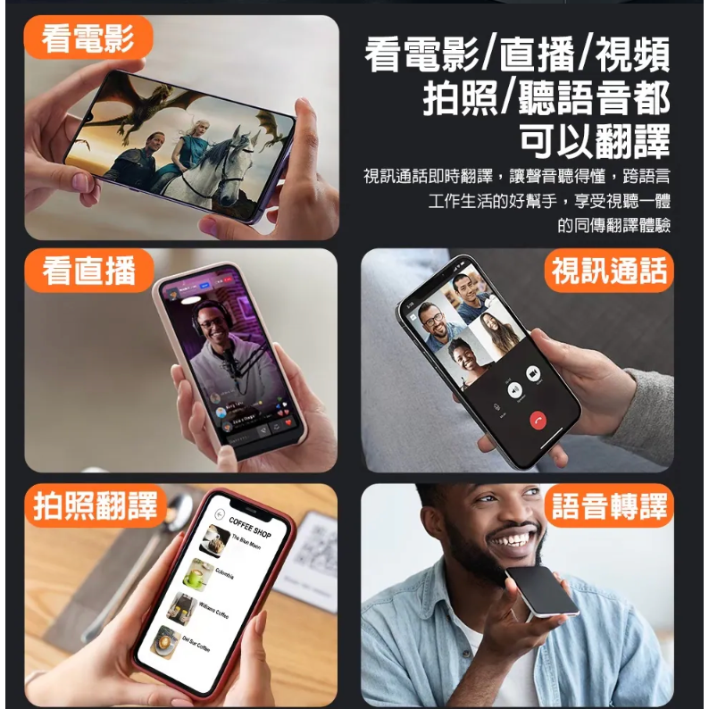 《 現貨 安卓 iPhone 通用 翻譯神器 》大譯通 X9 多功能 AI 智能 多國 翻譯機 翻譯 翻譯貼-細節圖4