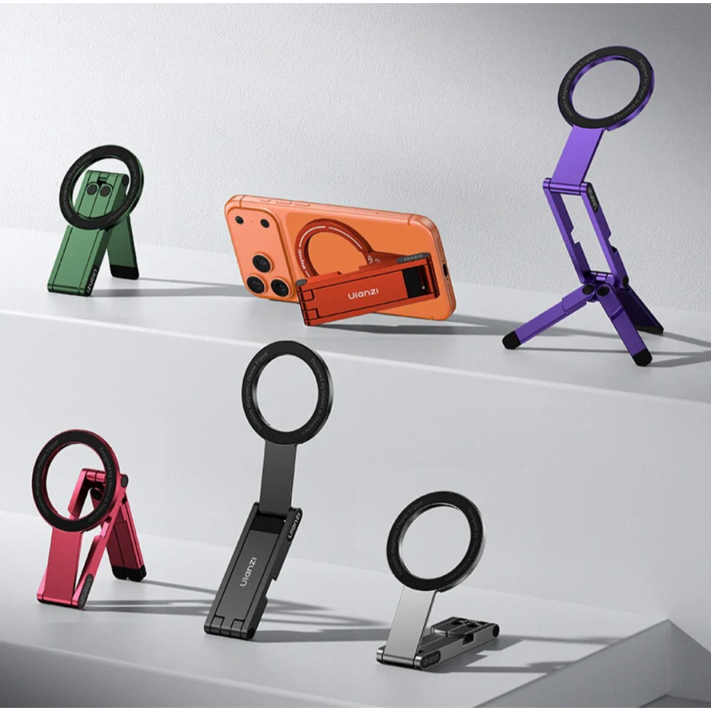 《Ulanzi 優籃子 手機配件》MA60 口袋 磁吸 手機 折疊支架 輕量三腳架 Magsafe 桌面自拍 手持便攜-細節圖2