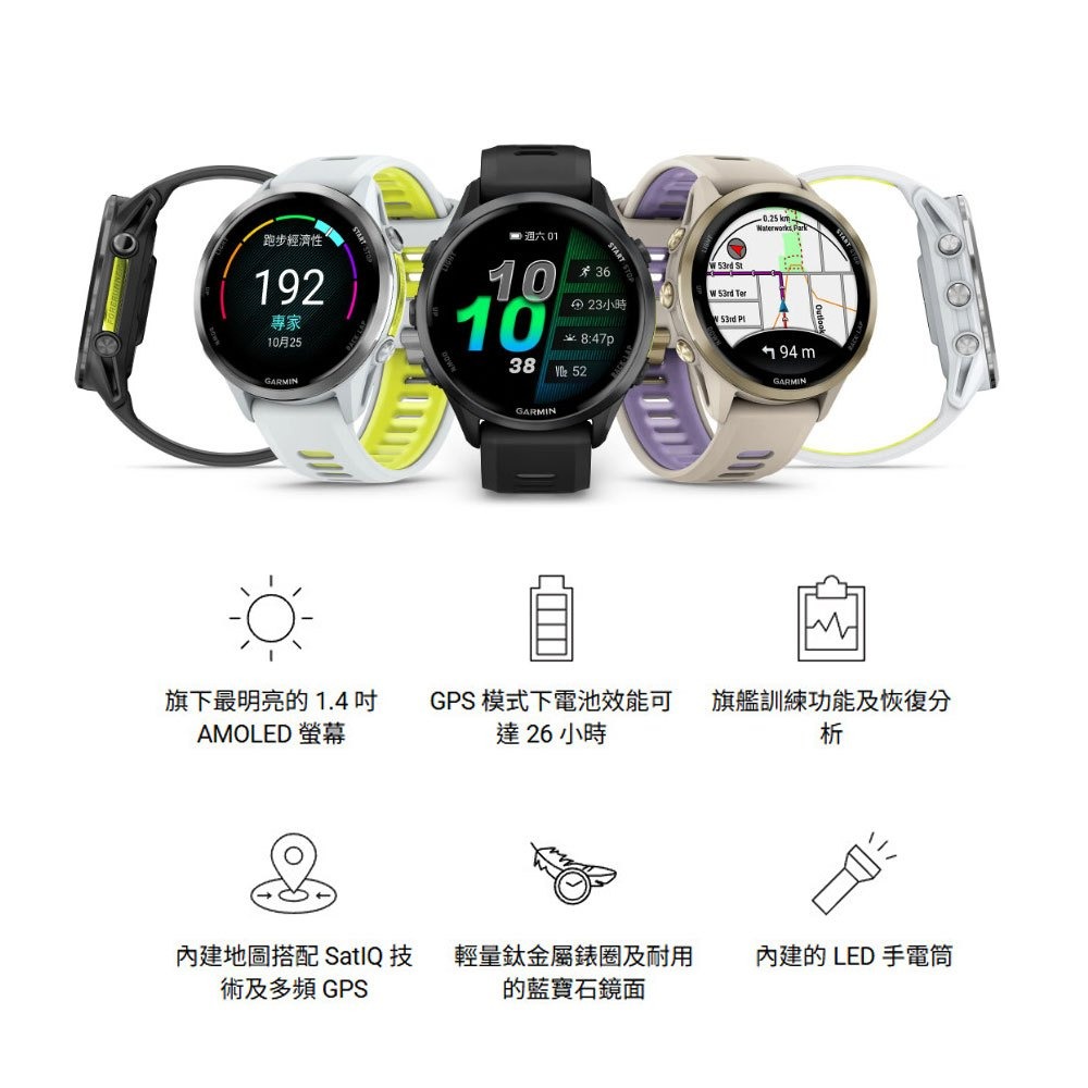 《 Garmin 智能手錶 GPS 》Forerunner 970 全方位 鐵人運動錶 智慧手錶 數位手錶 FR970-細節圖3