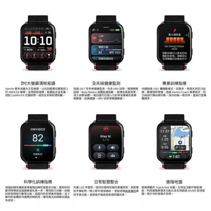 《 Garmin 智能手錶 GPS 可通話 》Venu X1 全方位 智慧腕錶 運動手錶 健康監測 智慧通知-細節圖6